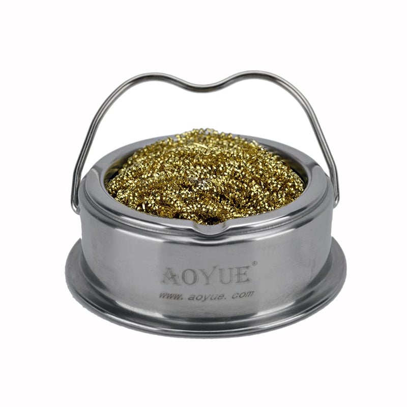 Aoyue Soldering Iron Tip Cleaner with Brass wire sponge, no water needed (TY-98)â€¦ - Image 1